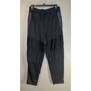 CSG Men's Elastic Waist Slash Pockets Fleece Activewear Black Jogger Pant Sz 3XL